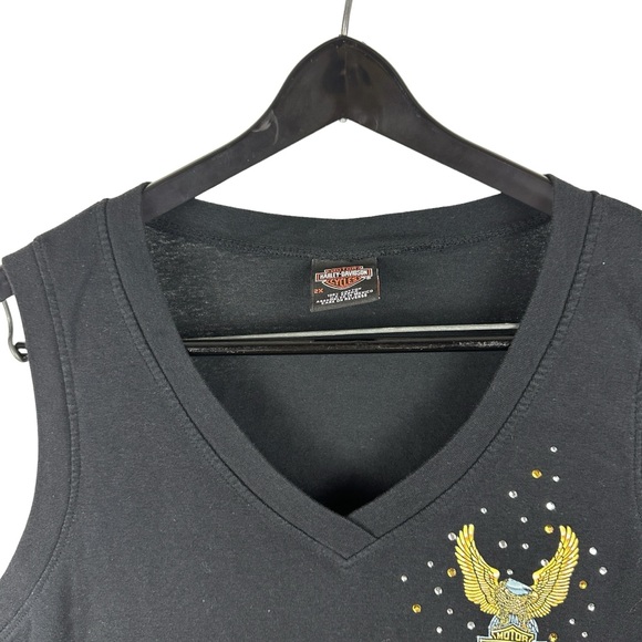 Vintage 90s Women’s Harley Davidson Motorcycles Shirt Size 2XL - Picture 4 of 8